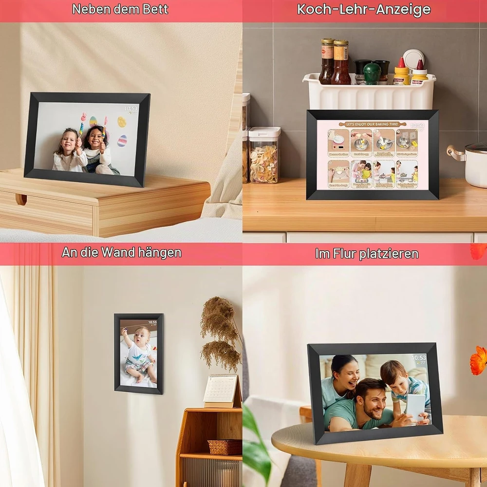 Hesmor skaitmeninis nuotraukų rėmelis, 10,1 col., 64 GB, Frameo-10.1