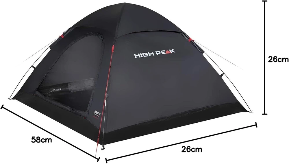 Keturių asmenų palapinė High Peak Monodome XL, Mėlyna/pilka