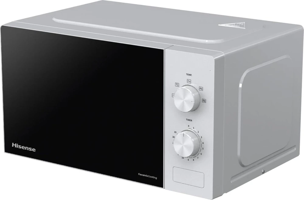 Hisense H20MOWP1 Baltas Solo mikrobangų krosnelė, stalviršinė, 20 l, 700 W