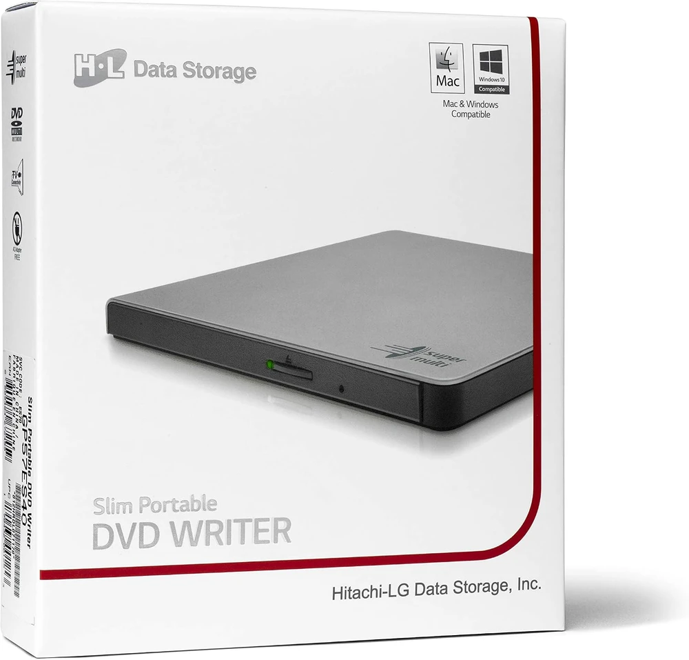 Hitachi išorinis DVD įrenginys su USB 2.0, 8x skaitymu ir įrašymu GP57EB40