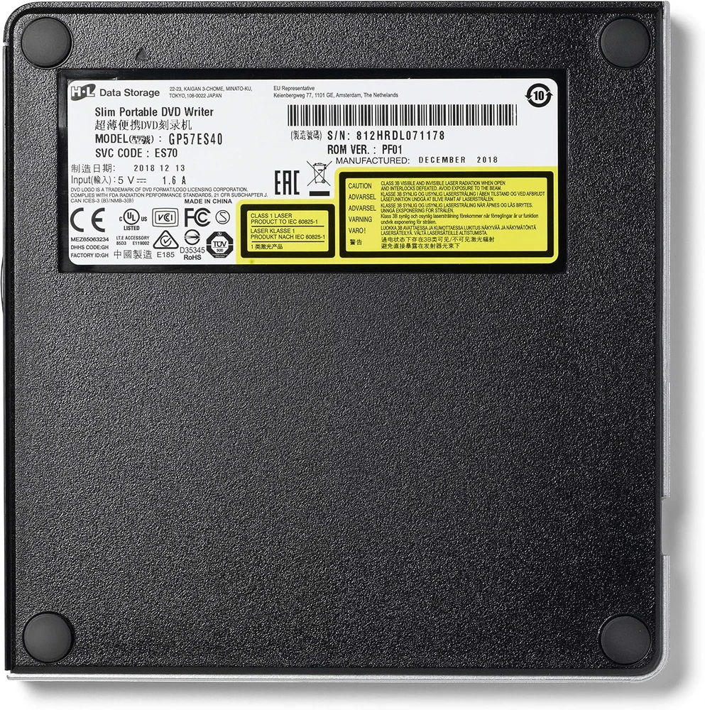 Hitachi išorinis DVD įrenginys su USB 2.0, 8x skaitymu ir įrašymu GP57EB40