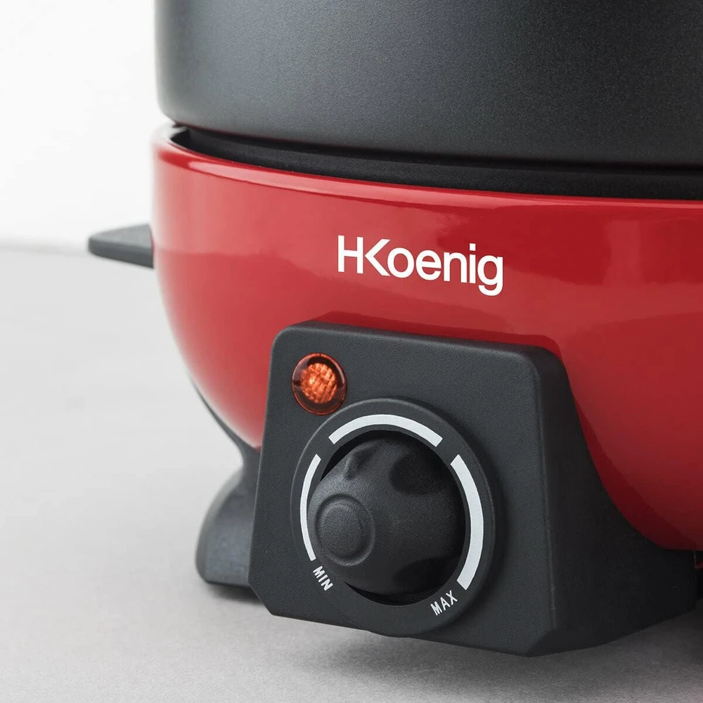 H.Koenig elektrinis fondiu rinkinys 2 l, 800 W, 6 šakutės, reguliuojama temperatūra ALP1800
