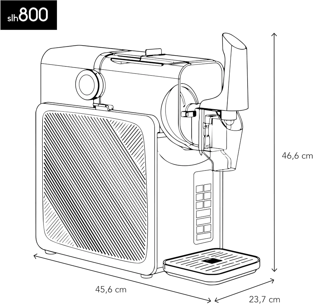 H.Koenig granitos gėrimų aparatas 2,5 l, 220 W, 5 režimai, SLH800