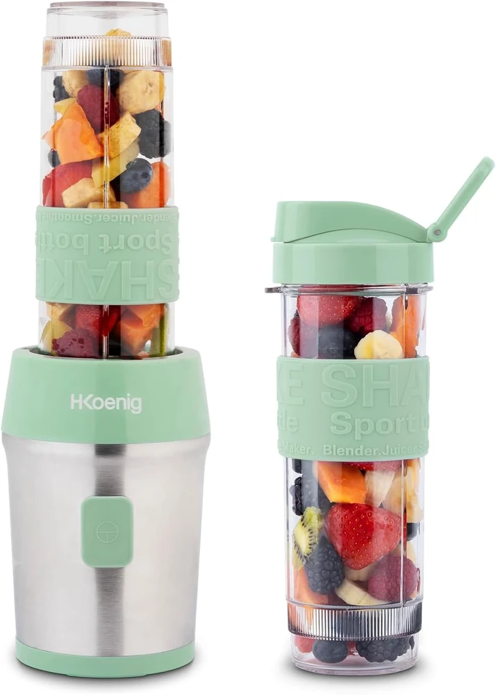 H.Koenig kokteilinė 570 ml nerūdijančio plieno korpusas 300 W SMOO18 Pastel Žalias