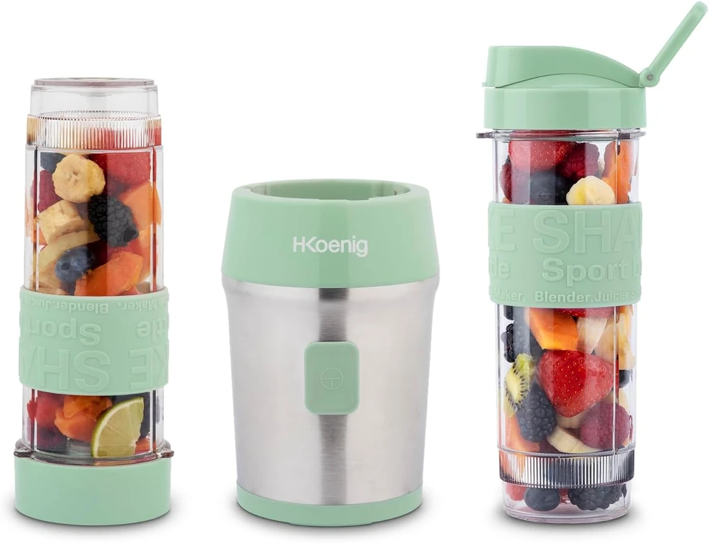H.Koenig kokteilinė 570 ml nerūdijančio plieno korpusas 300 W SMOO18 Pastel Žalias