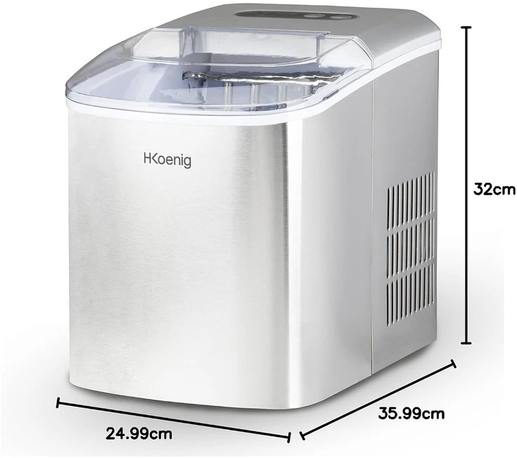 H.Koenig ledo kubelių gaminimo aparatas 120 W nerūdijančio plieno KB14