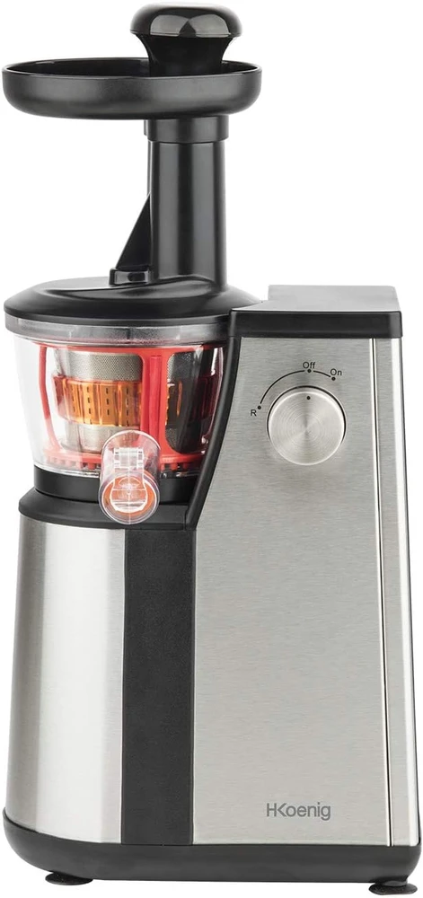 H.Koenig lėtaeigė sulčiaspaudė, 1 l talpa, 400 W galia, nerūdijančio plieno, GSX12