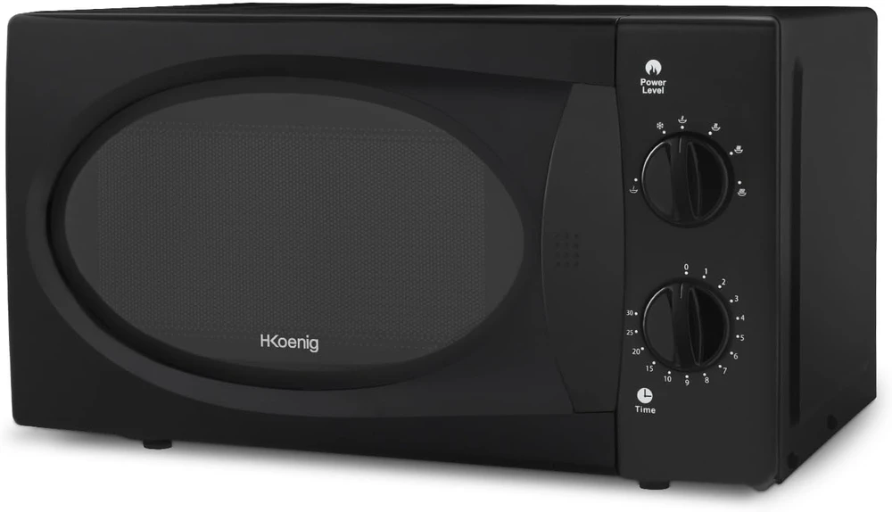 H.Koenig mikrobangų krosnelė 20 l, 700 W, juoda, VIO6B