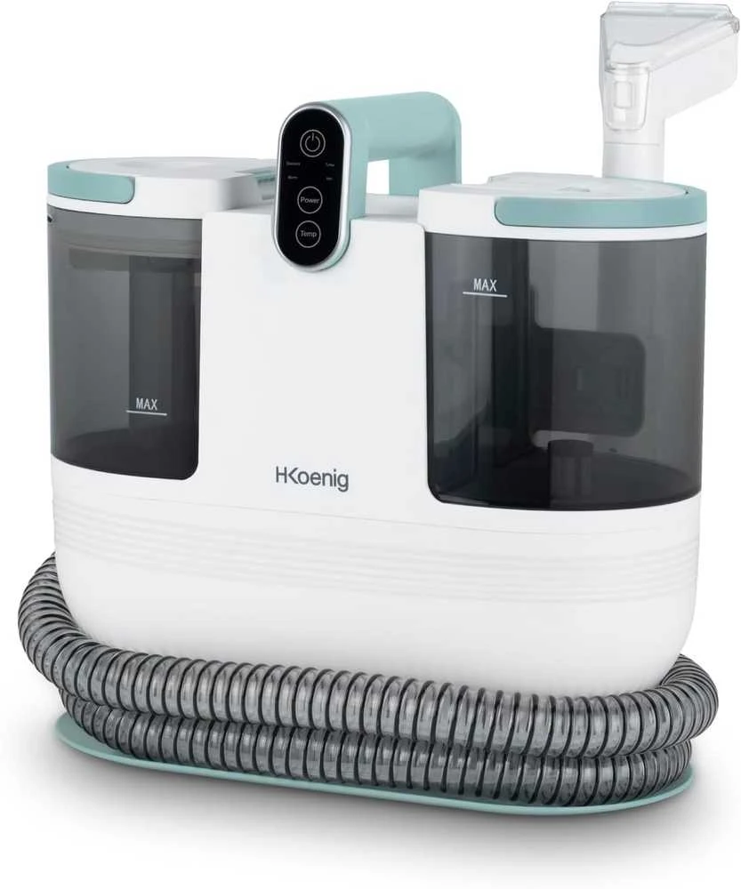 H.Koenig tekstilės plovimo siurblys 1200 W, 1600 ml švaraus vandens talpa, 290 ml/min, TWT88