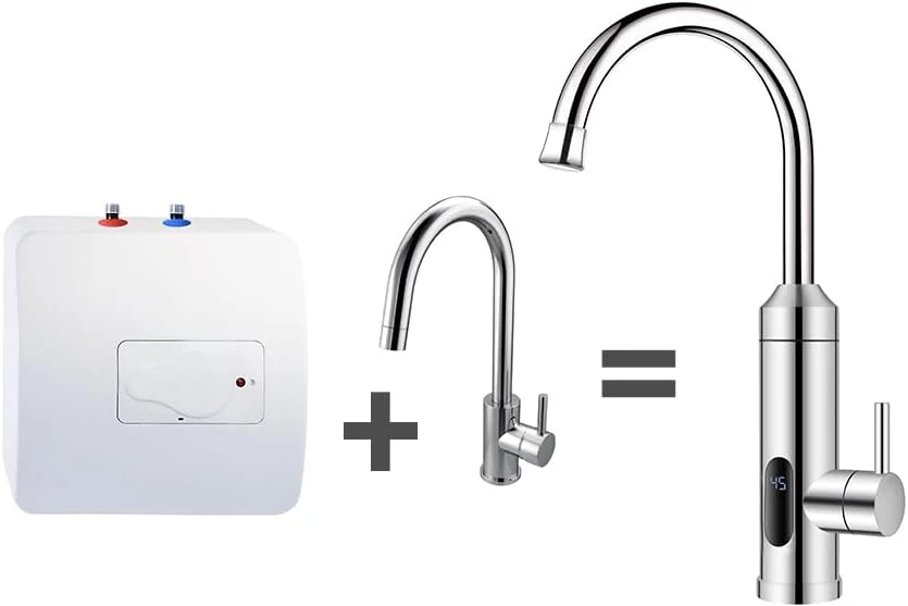 Hogart elektrinis vandens šildymo čiaupas, nerūdijantis plienas, 230 V, 6 l/min, HY30-19