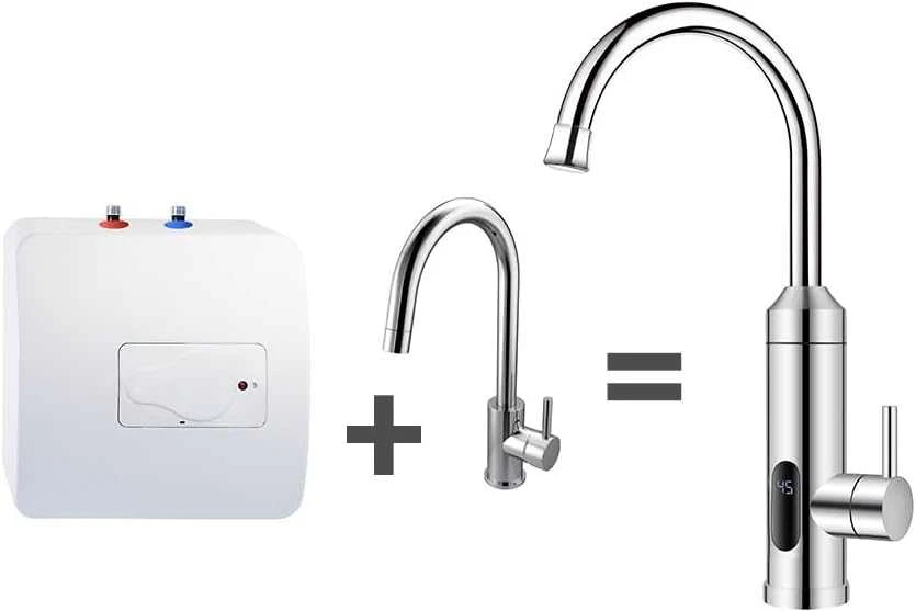 Hogart elektrinis vandens šildymo čiaupas, nerūdijantis plienas, 230 V, 6 l/min, HY30-19