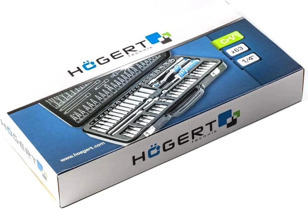 Hogert Technik HOEGERT RAKTŲ RINKINYS 63 el.