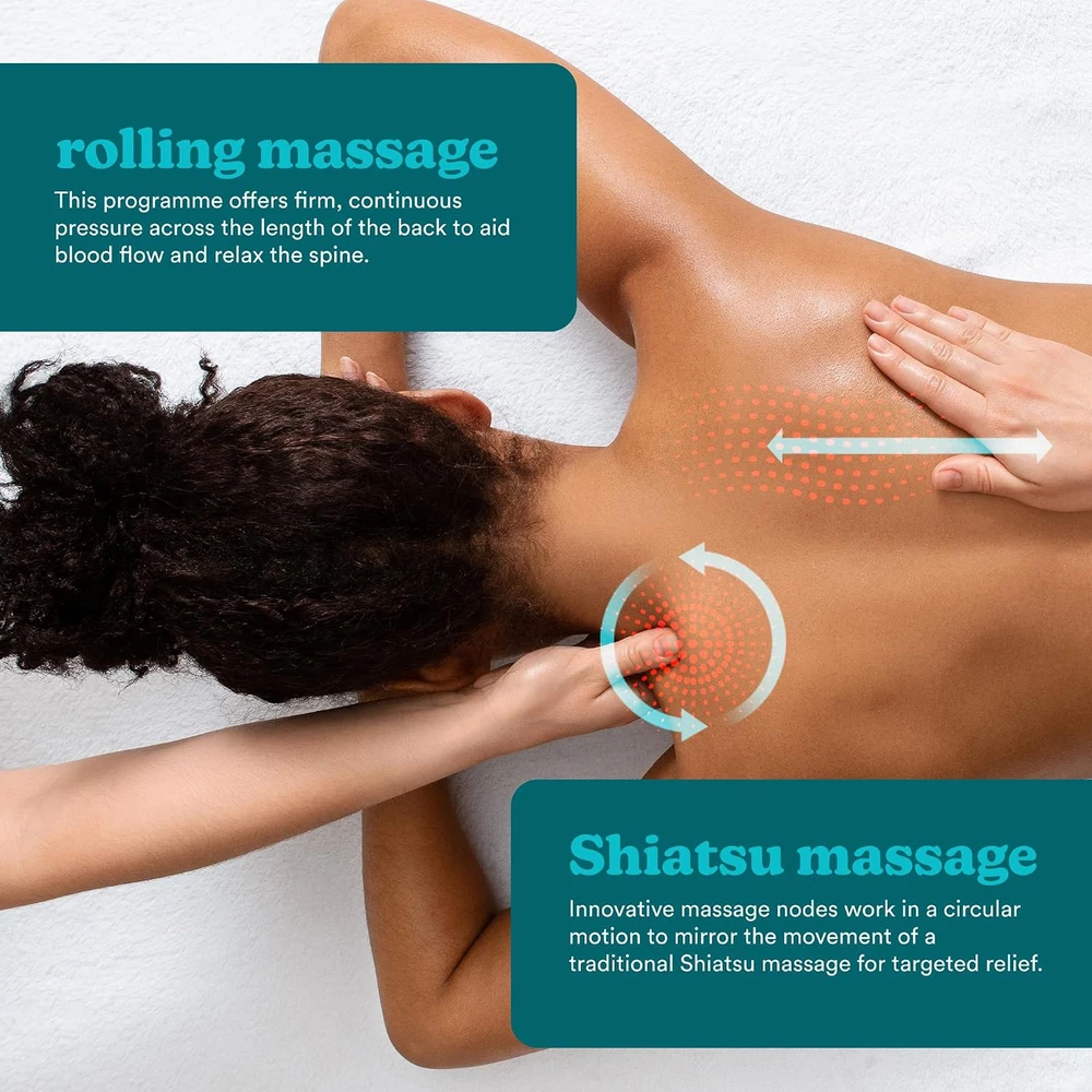 Homedics SBM-180H-EU Shiatsu masažinė kėdė nugarai ir pečiams su šiluma