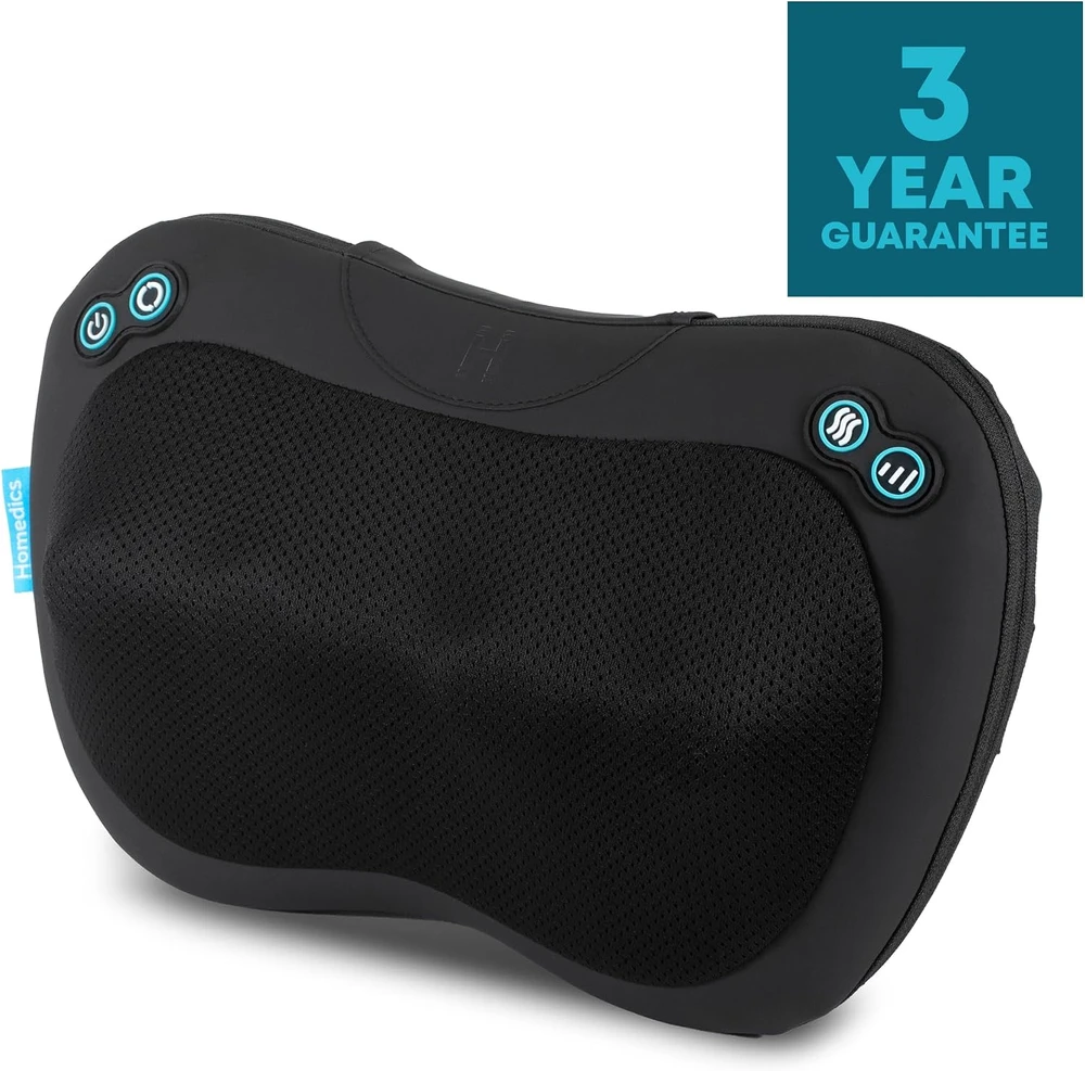 Homedics šiatsu masažinė pagalvė su šildymu ir 4 mazgais SP-45H-EB