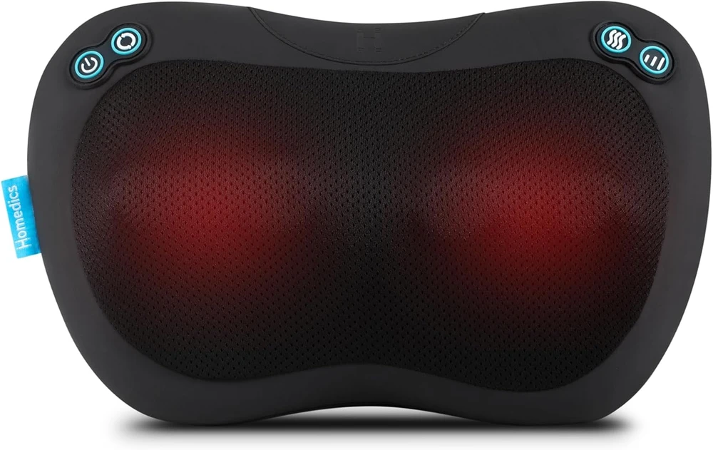 Homedics šiatsu masažinė pagalvė su šildymu ir 4 mazgais SP-45H-EB