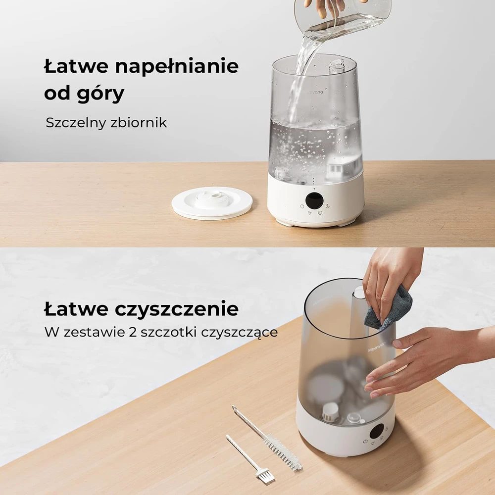 Homvana ultragarsinis oro drėkintuvas 3,6 l, 360° rūkas, 34 val., H101