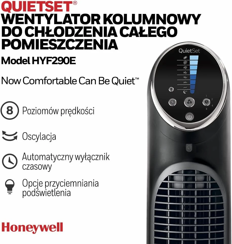 Tylus ir galingas ventiliatorius Honeywell HYF290E4