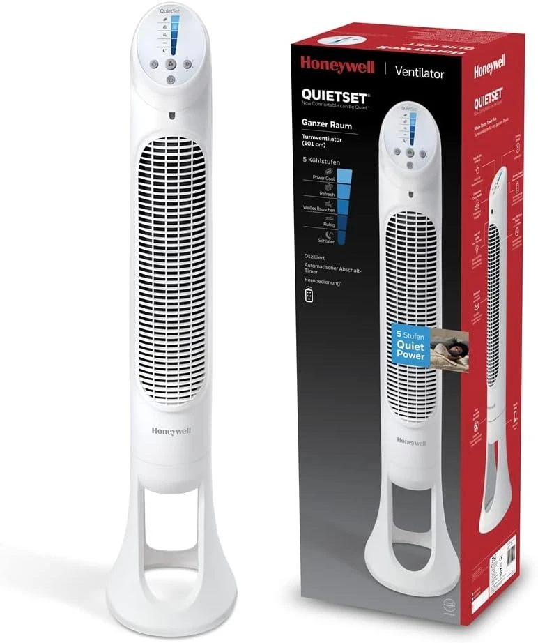 Kondicionierius Honeywell koloninis ventiliatorius su 5 greičio lygiais, osciliacija 80°, nuotolinis valdymas, HYF260E4