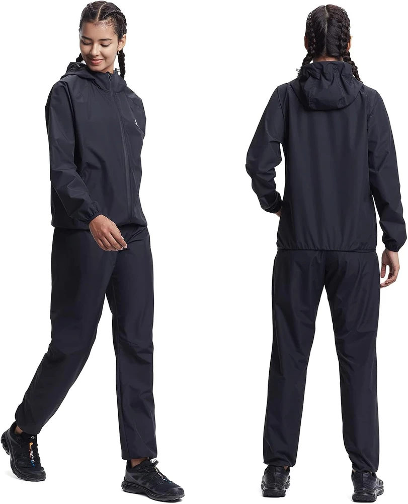 HOTSUIT moteriškas pirties kostiumas iš poliesterio, juodas, 4XL, H2214032-BLK2-4XL