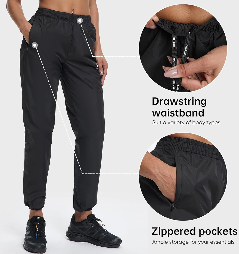 HOTSUIT moteriškas saunos kombinezonas su užtrauktuku XXL Sauna suit