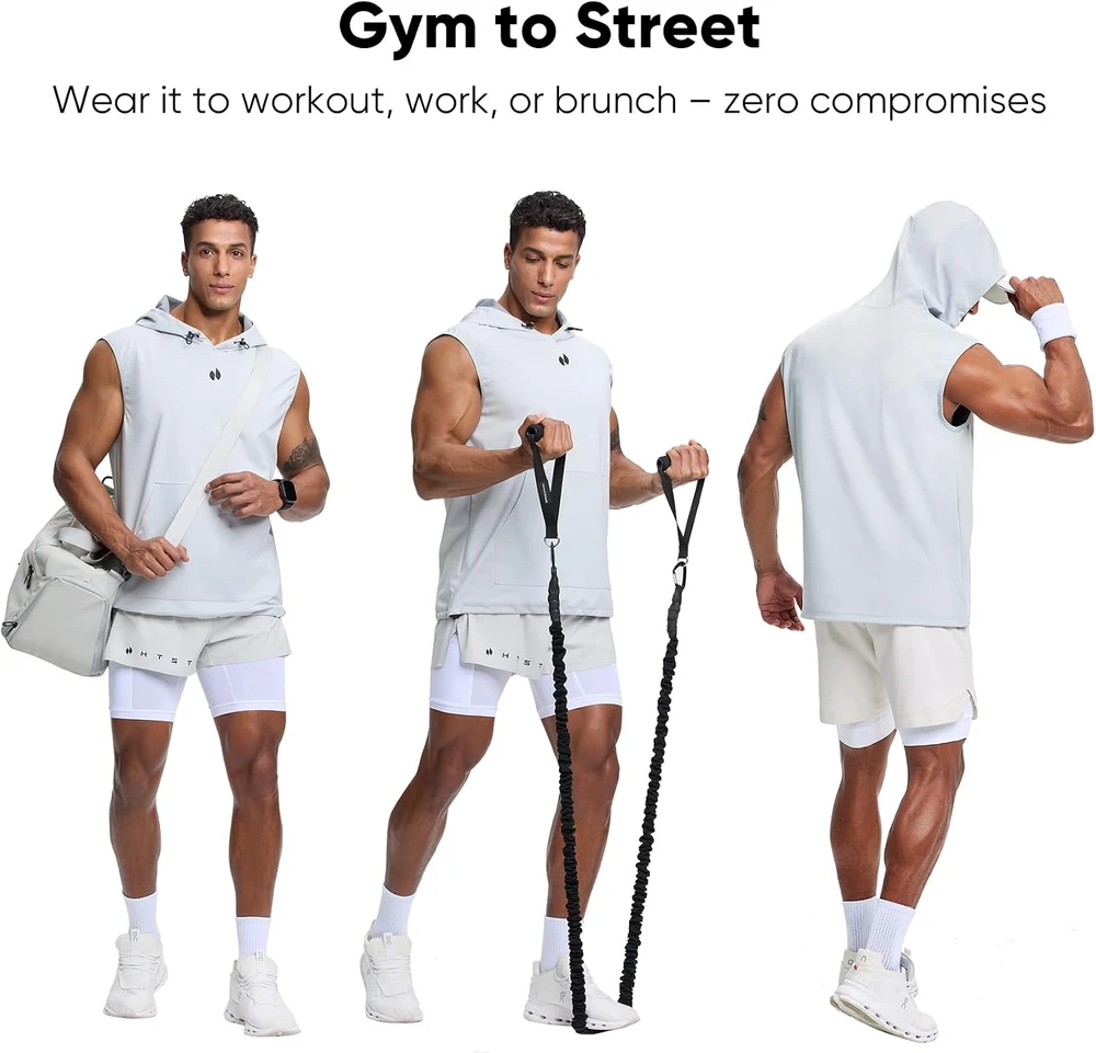 HOTSUIT vyriška sauna liemenė be rankovių, pilka, L, H1514002-GRY-L