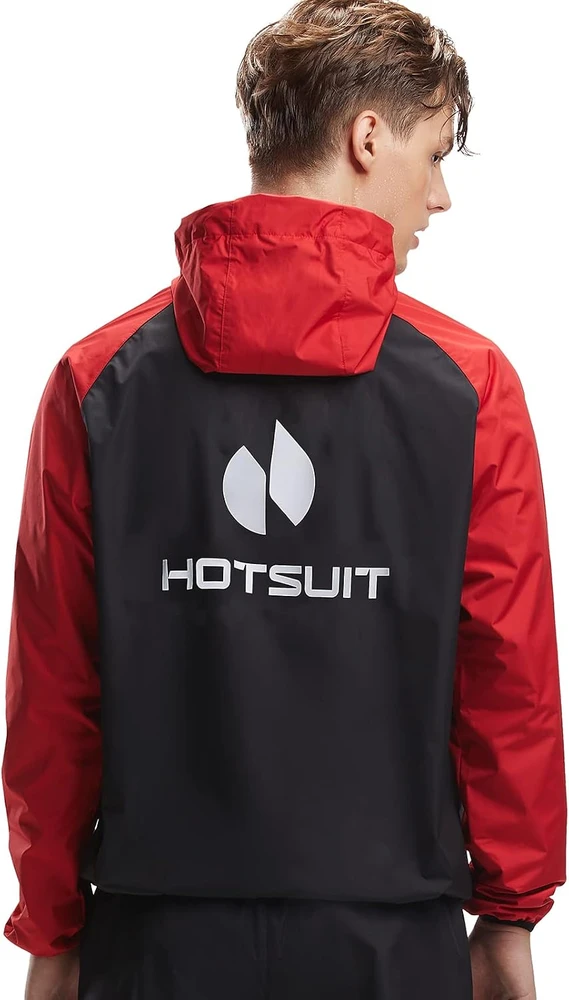 HOTSUIT vyriška saunos striukė sportui, raudona, XXL, 5540904-1-Raudonas-XXL