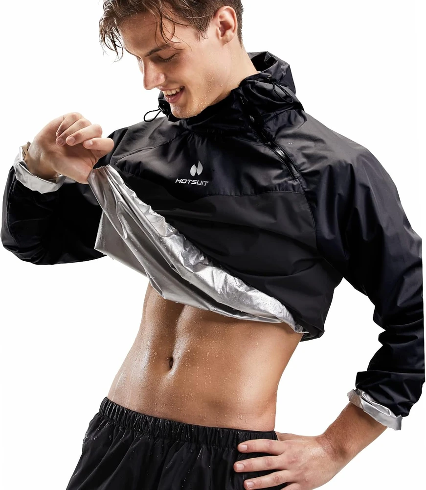 HOTSUIT vyriškas pirties kostiumas treniruotėms, juodas, 5XL, 5540904-BLK-5XL