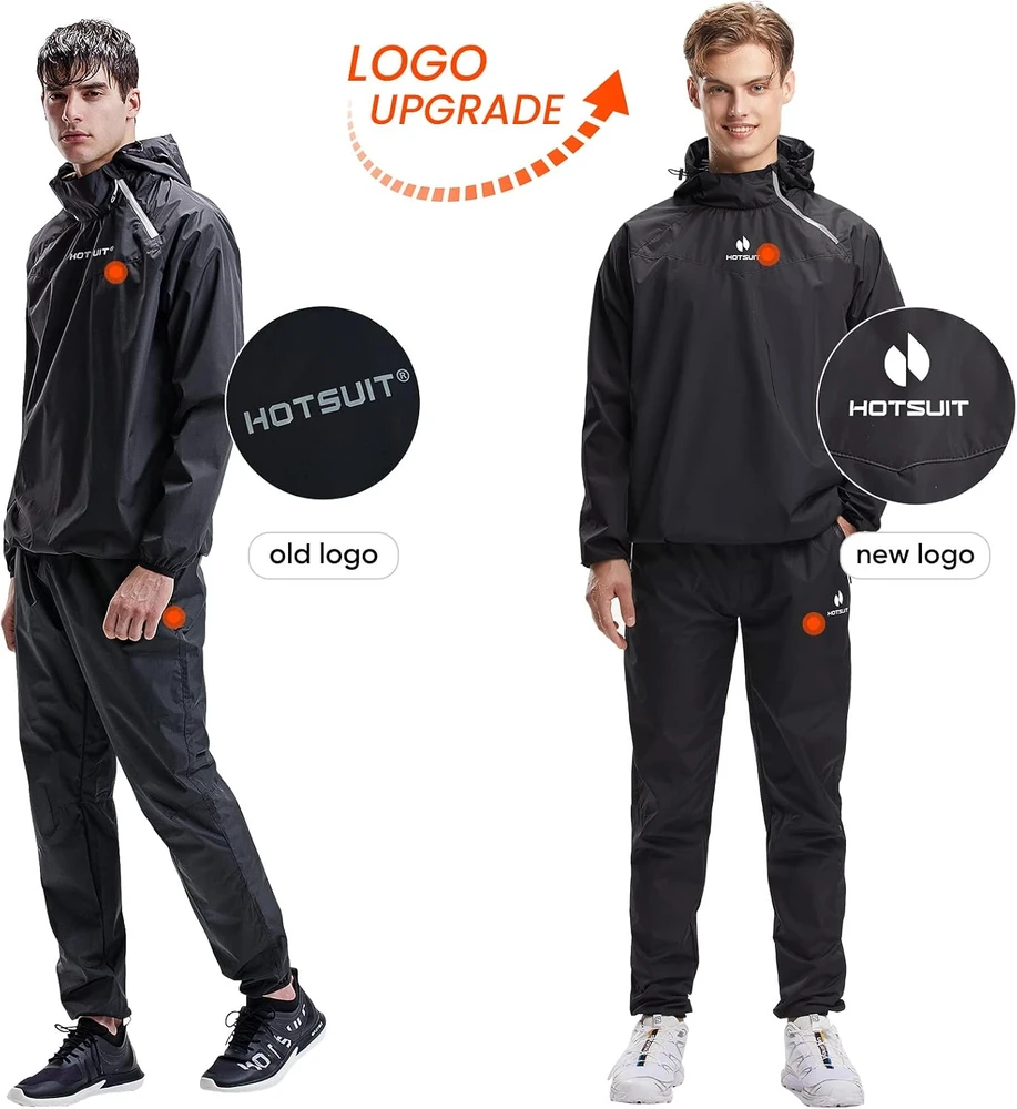 HOTSUIT vyriškas sauna kombinezonas treniruotėms, juodas, 3XL, 5540904-BLK-3XL