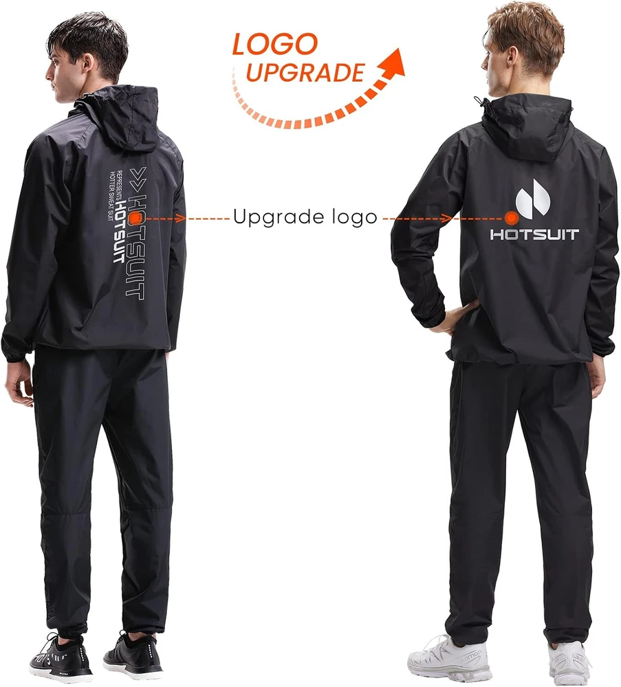 HOTSUIT vyriškas sauna kombinezonas treniruotėms, juodas, 3XL, 5540904-BLK-3XL