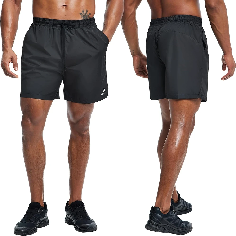 HOTSUIT vyriški sportiniai saunos šortai prakaitavimui, juodi H1214006-BLK-3XL