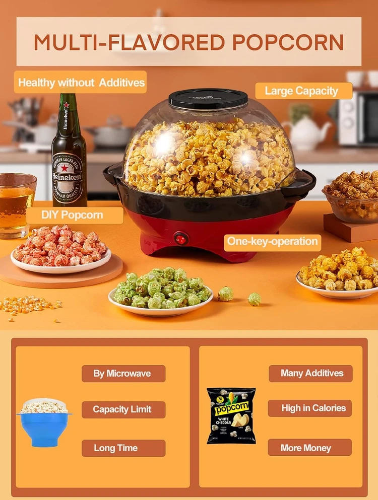 HOUSNAT spragėsių gaminimo aparatas 800 W, 5,5 l, nelimpanti danga, RH-906