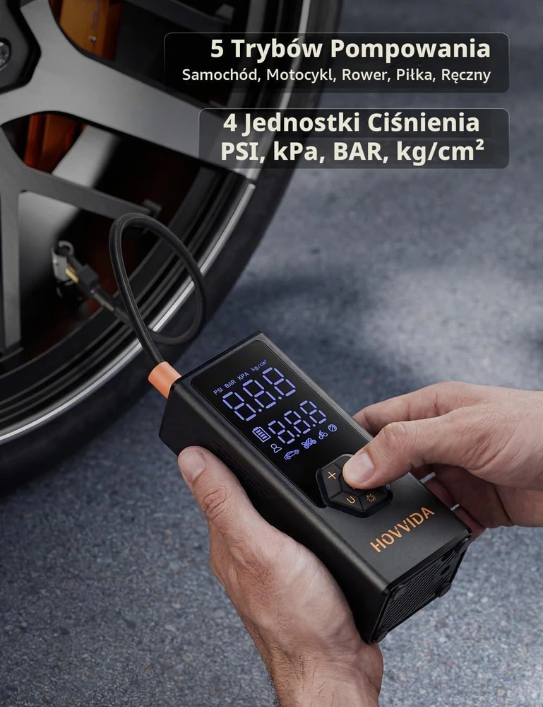 HOVVIDA nešiojamas automobilinis oro kompresorius 12 V 150 PSI 40 l/min AM41J3