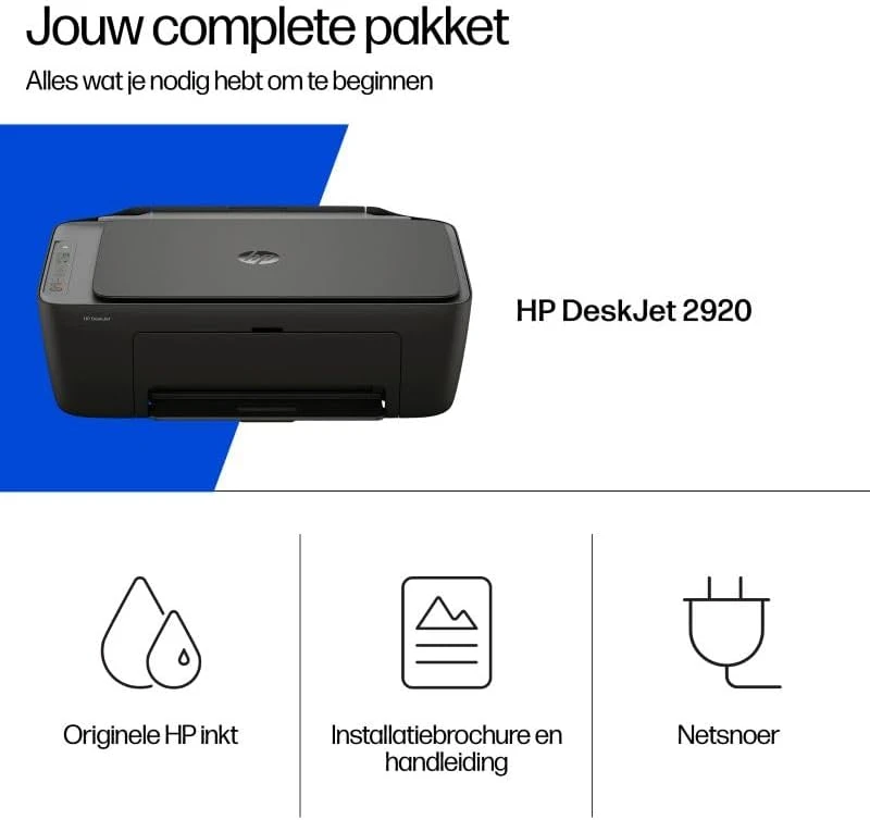 Daugiakampis Spausdintuvas - HP Deskjet 2920, Spausdinimas, Skanavimas, Kopijavimas, Wi-Fi