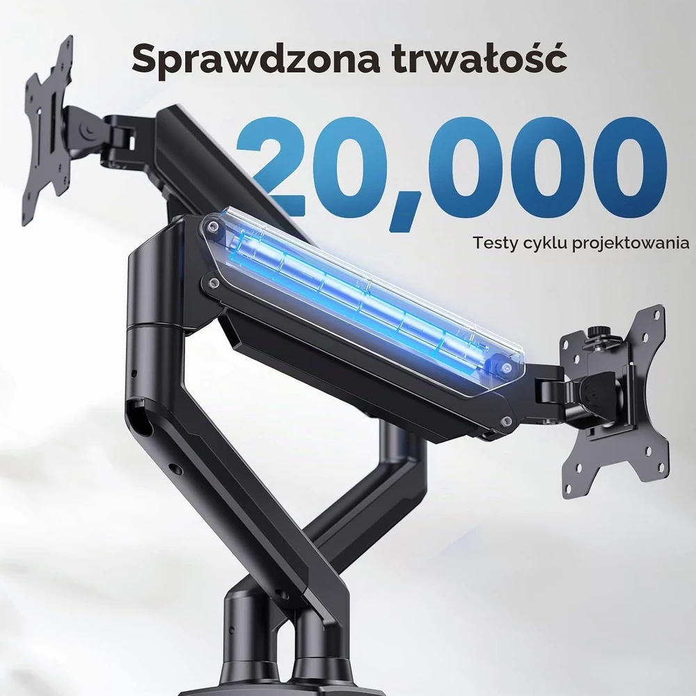 HUANUO dvigubas monitorių laikiklis 17–32 col. VESA 75/100 mm HNDS18