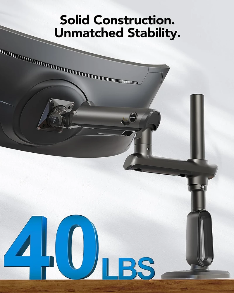 HUANUO monitoriaus laikiklis 17–49 colių, iki 18 kg, VESA 100 × 100 mm, HNSS49B