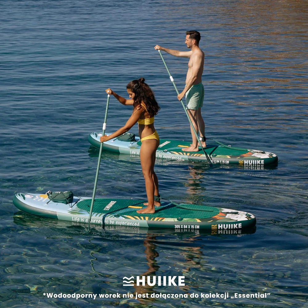 HUIIKE pripučiama SUP irklentė su aksesuarais, 305x84x15 cm, PVC, maksimali apkrova 130 kg