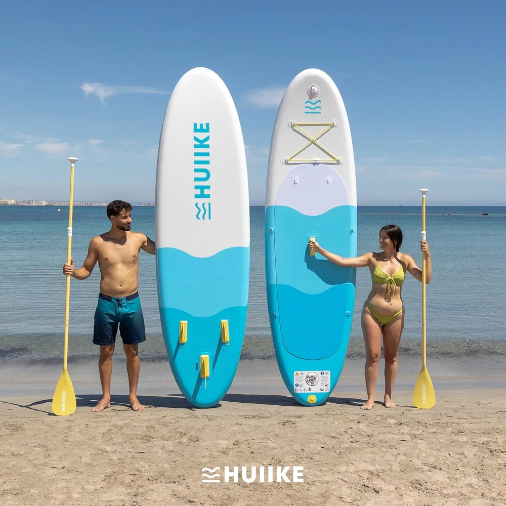 HUIIKE pripučiama SUP lenta su aksesuarais, 305x84x15 cm, maksimali apkrova 130 kg
