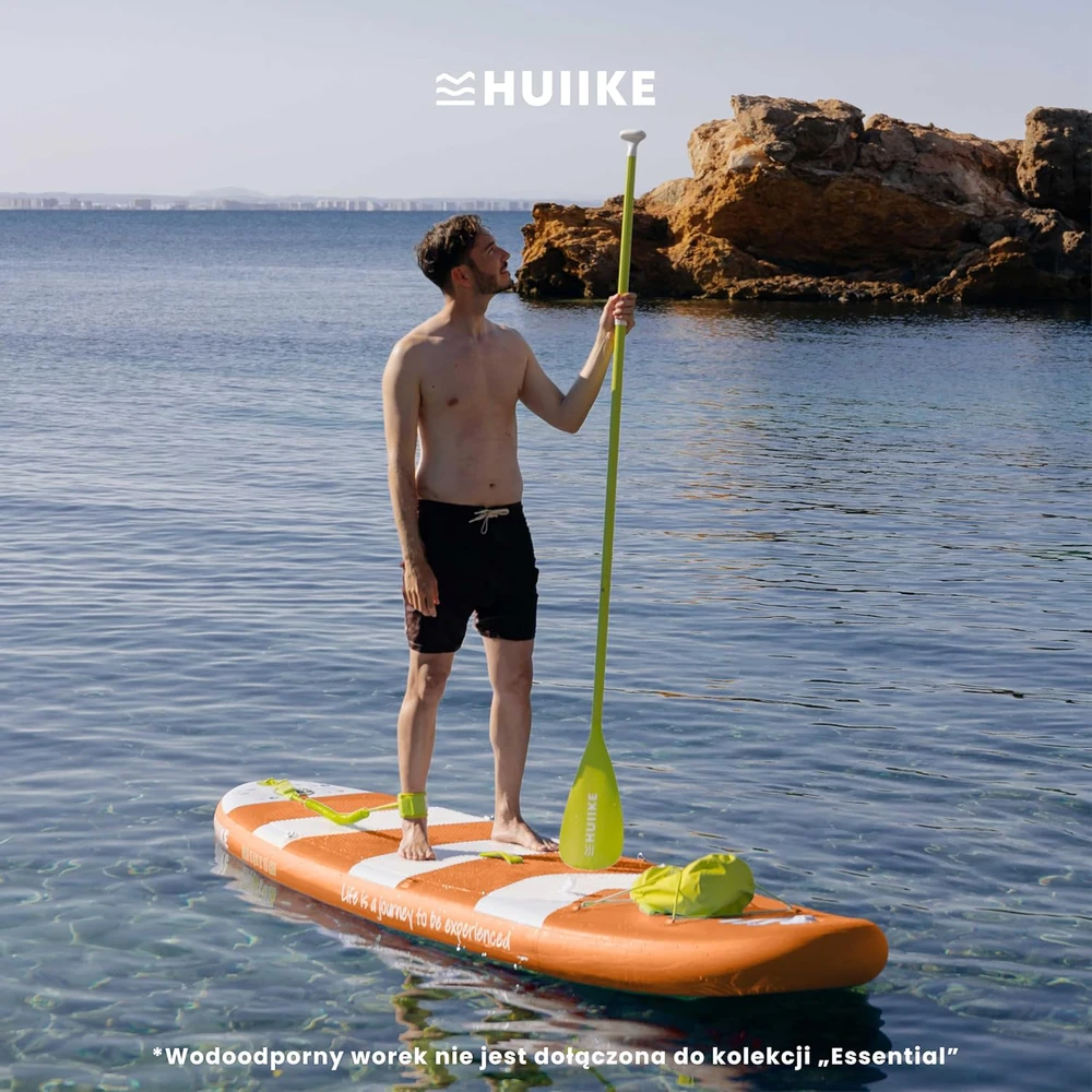 HUIIKE pripučiama SUP lenta su priedais, 305x84x15 cm, 130 kg, PVC, oranžinė