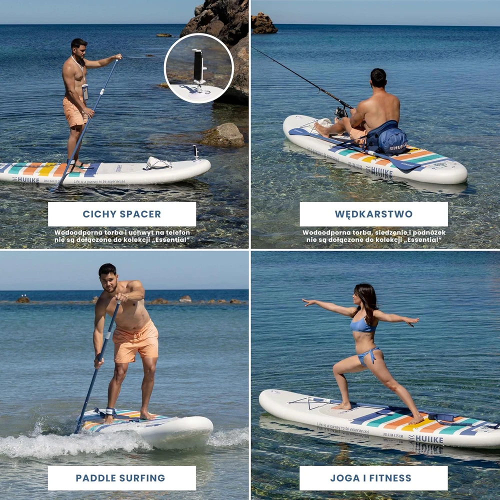 HUIIKE pripučiama SUP lenta su priedais, 305x84x15 cm, maksimali apkrova 130 kg