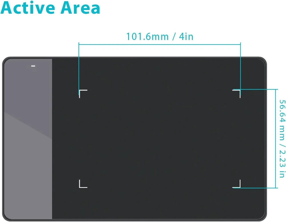 HUION 420 grafinė planšetė su USB jungtimi, 4000 LPI ir 2048 spaudimo lygiais
