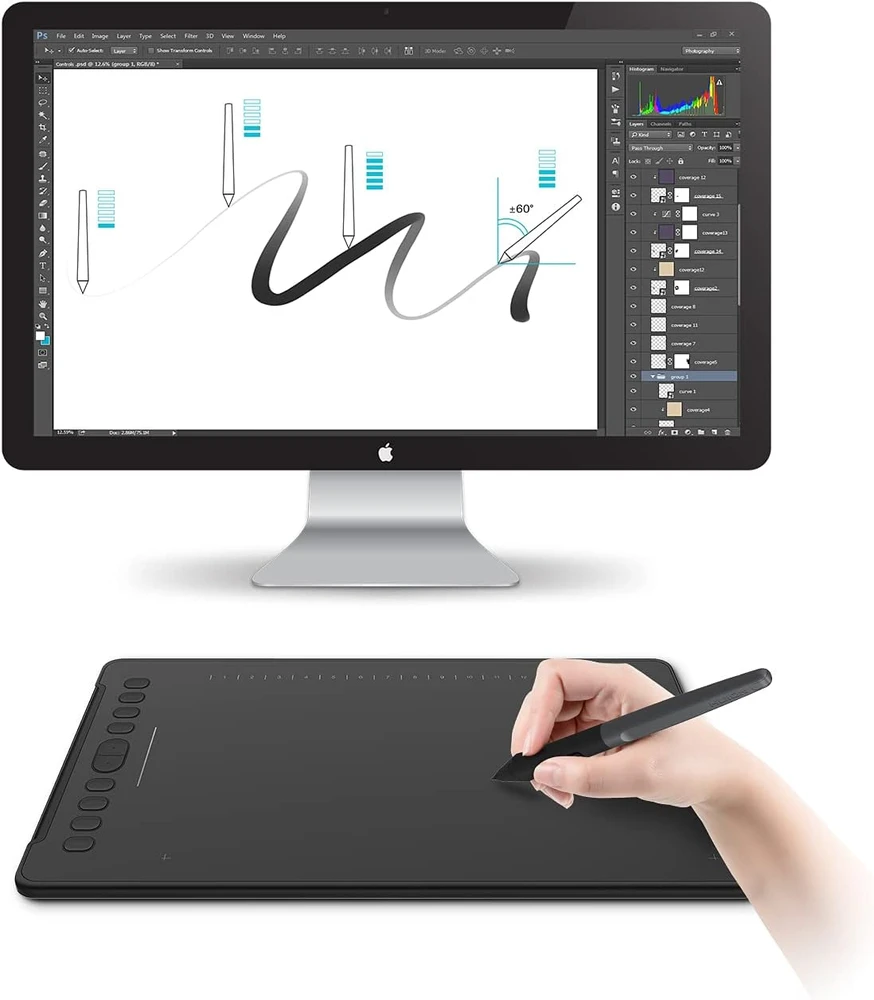 Grafinė planšetė HUION Inspiroy H1161