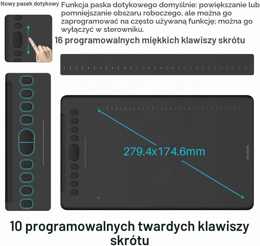 Grafinė planšetė HUION Inspiroy H1161
