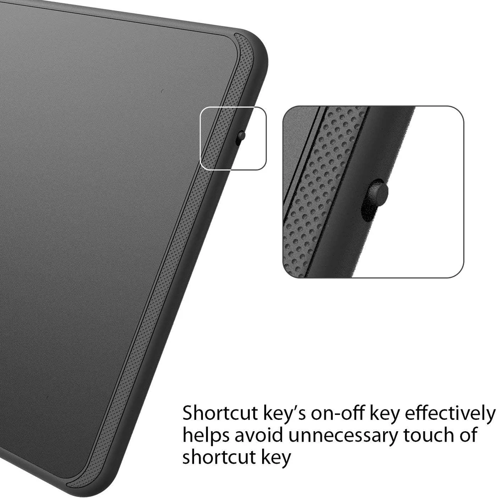 HUION grafinė planšetė H640P-OTG su 8192 lygių slėgio jautrumu ir 6 programuojamais mygtukais