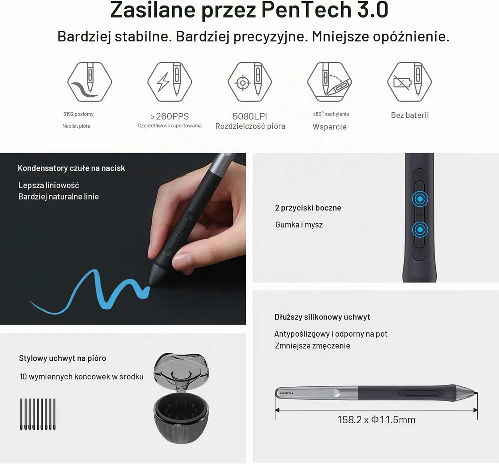 Huion Grafikos Planšetė - Inspiroy 2L, Juodas