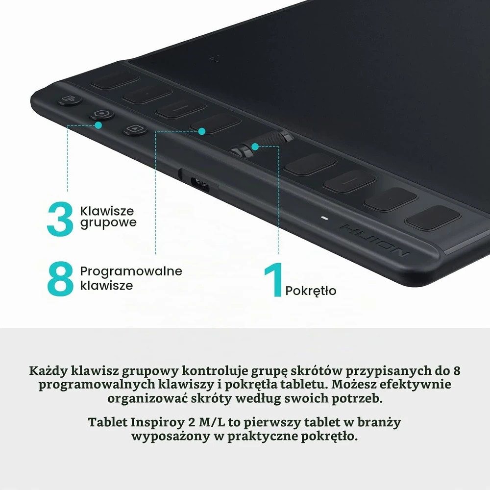 Huion Inspiroy 2 M H951P grafinė planšetė