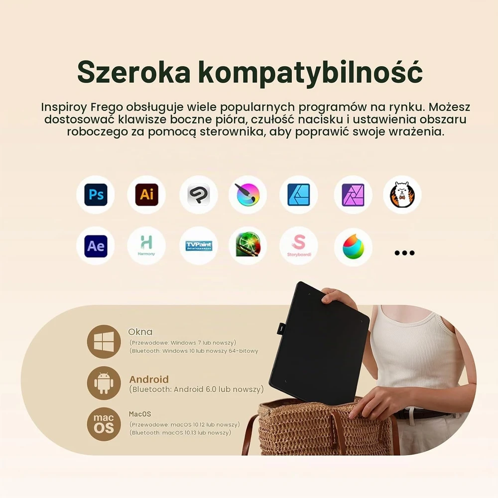 Huion Inspiroy Frego M L610 grafinė planšetė