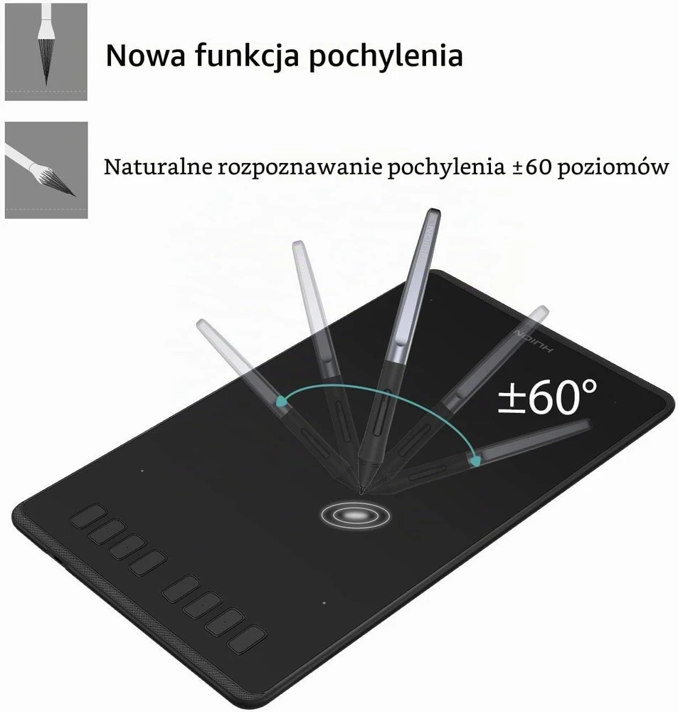 HUION grafinė planšetė Inspiroy H950P 9 x 5 col., 8192 slėgio lygių, USB