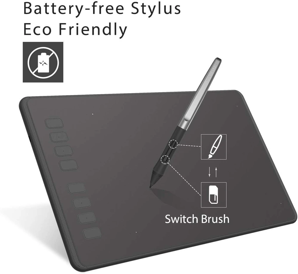 HUION grafinė planšetė Inspiroy H950P 9 x 5 col., 8192 slėgio lygių, USB