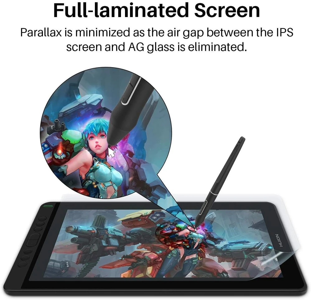 HUION grafinis ekranas Kamvas 13, 13,3 col. Full HD, 8192 slėgio lygių
