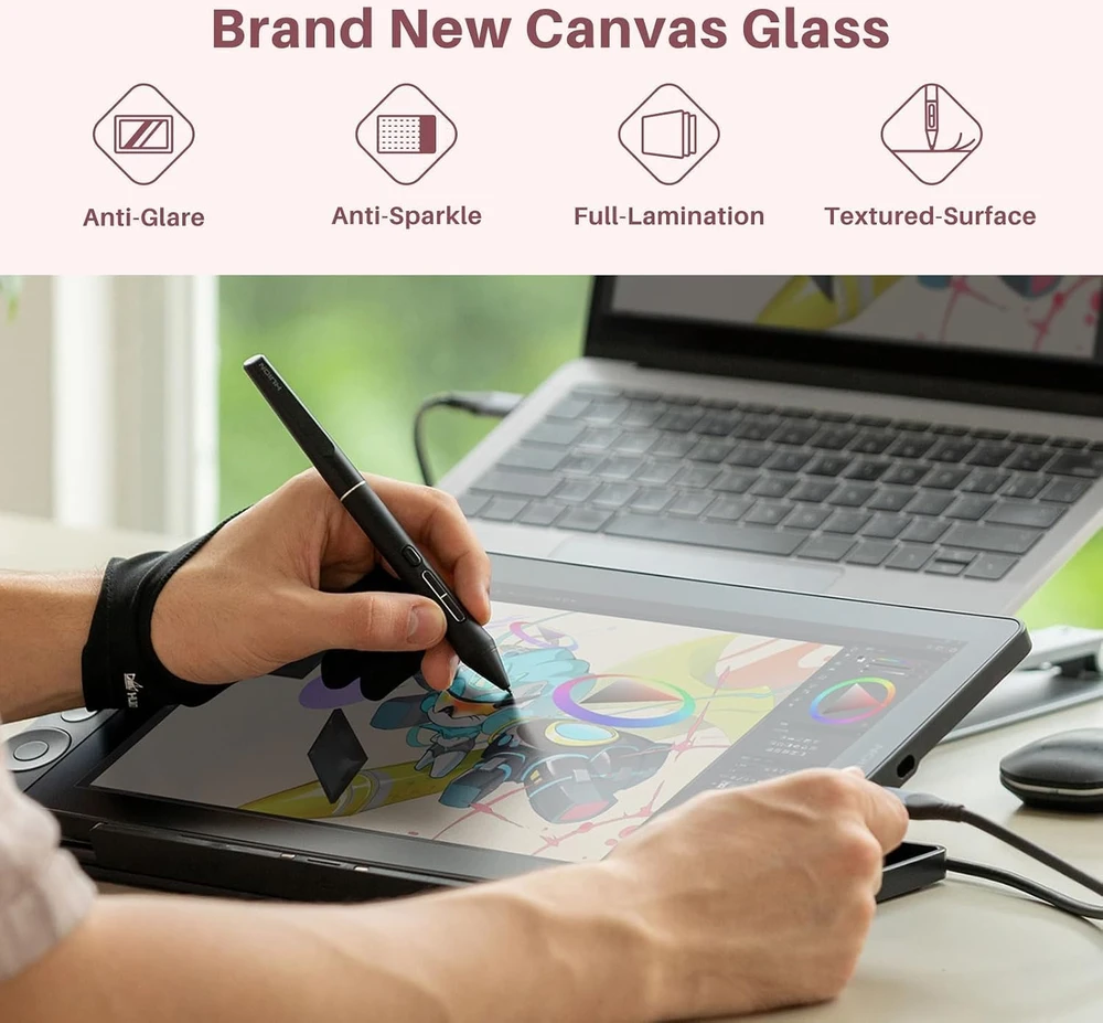 HUION grafinis planšetinis ekranas Kamvas 13 Gen 3, 13,3 col., 16384 slėgio lygiai